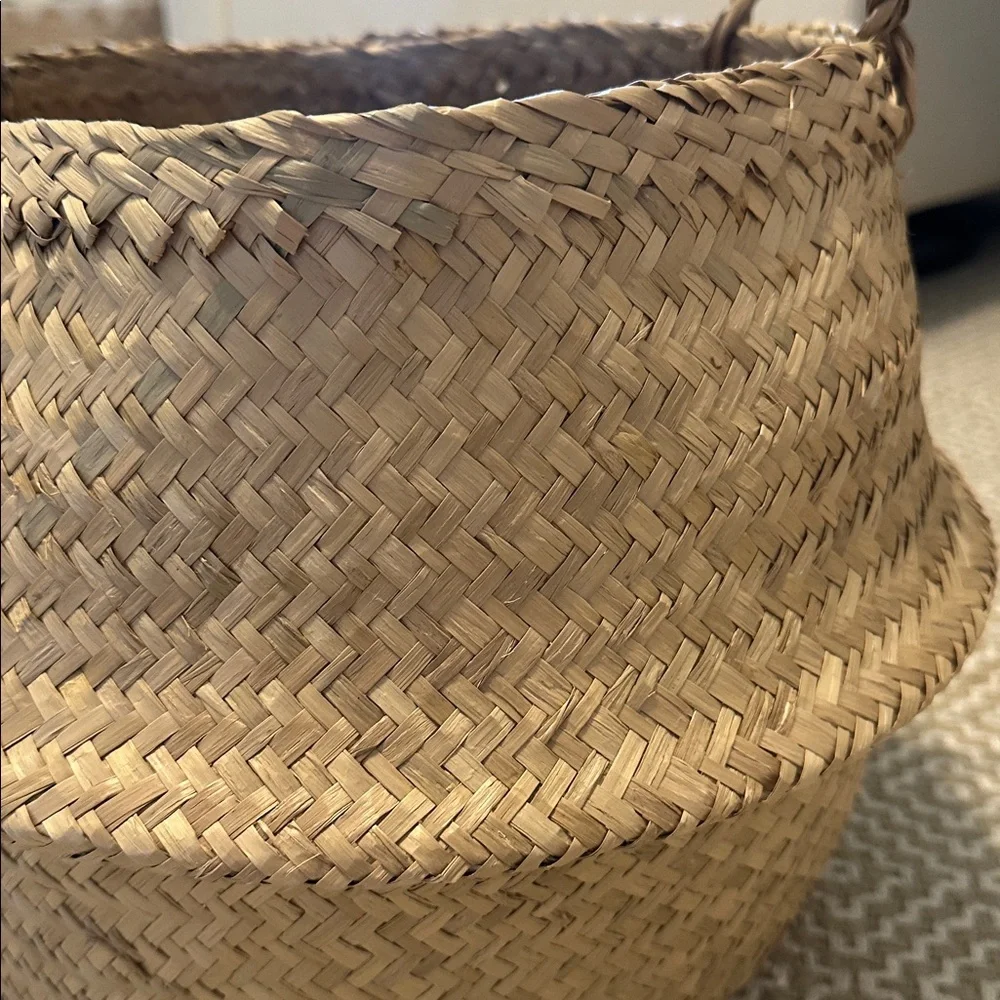 NWT IKEA Seagrass Basket Fladis